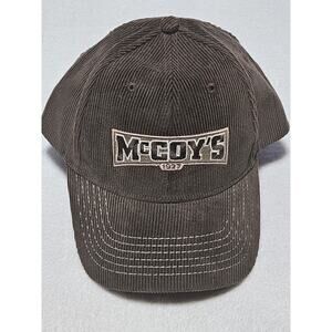 McCoy's Building Supply Strap Back Corduroy Cap Brown Mens Hat